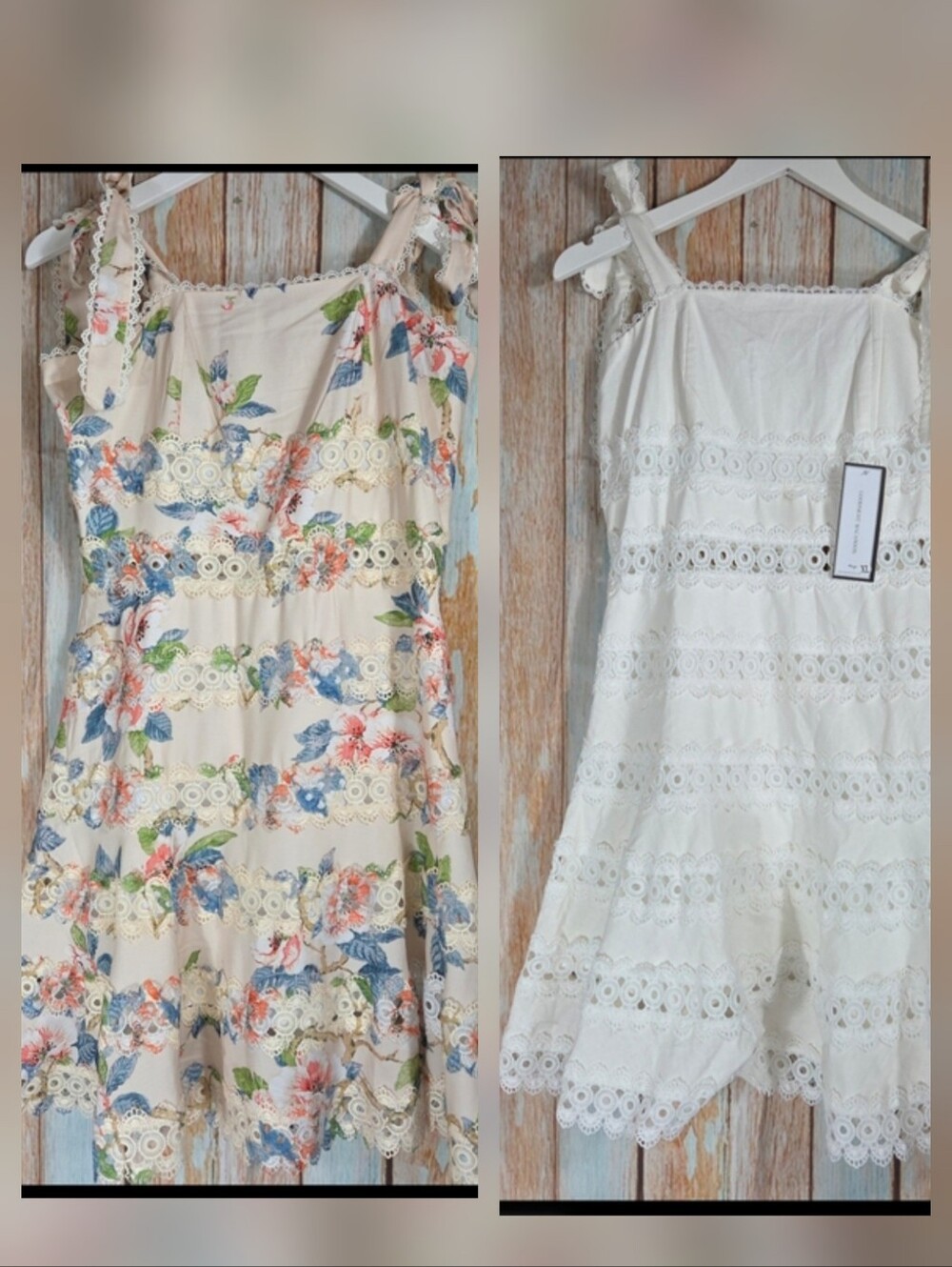 TWO Goodnight Macaroon Eyelet Boho Dresses. Size Xl